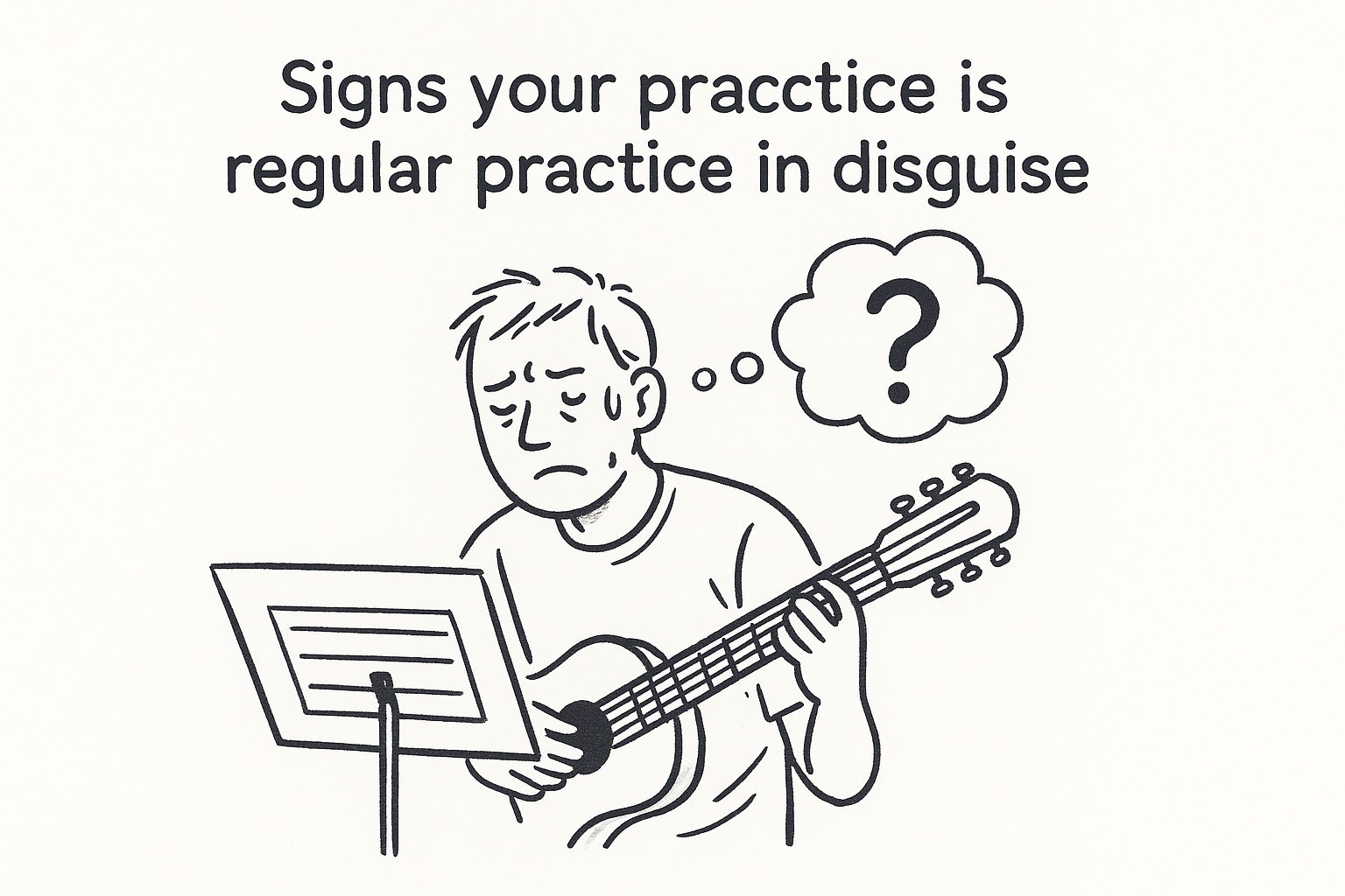 Signs your practice is regular practice in disguise