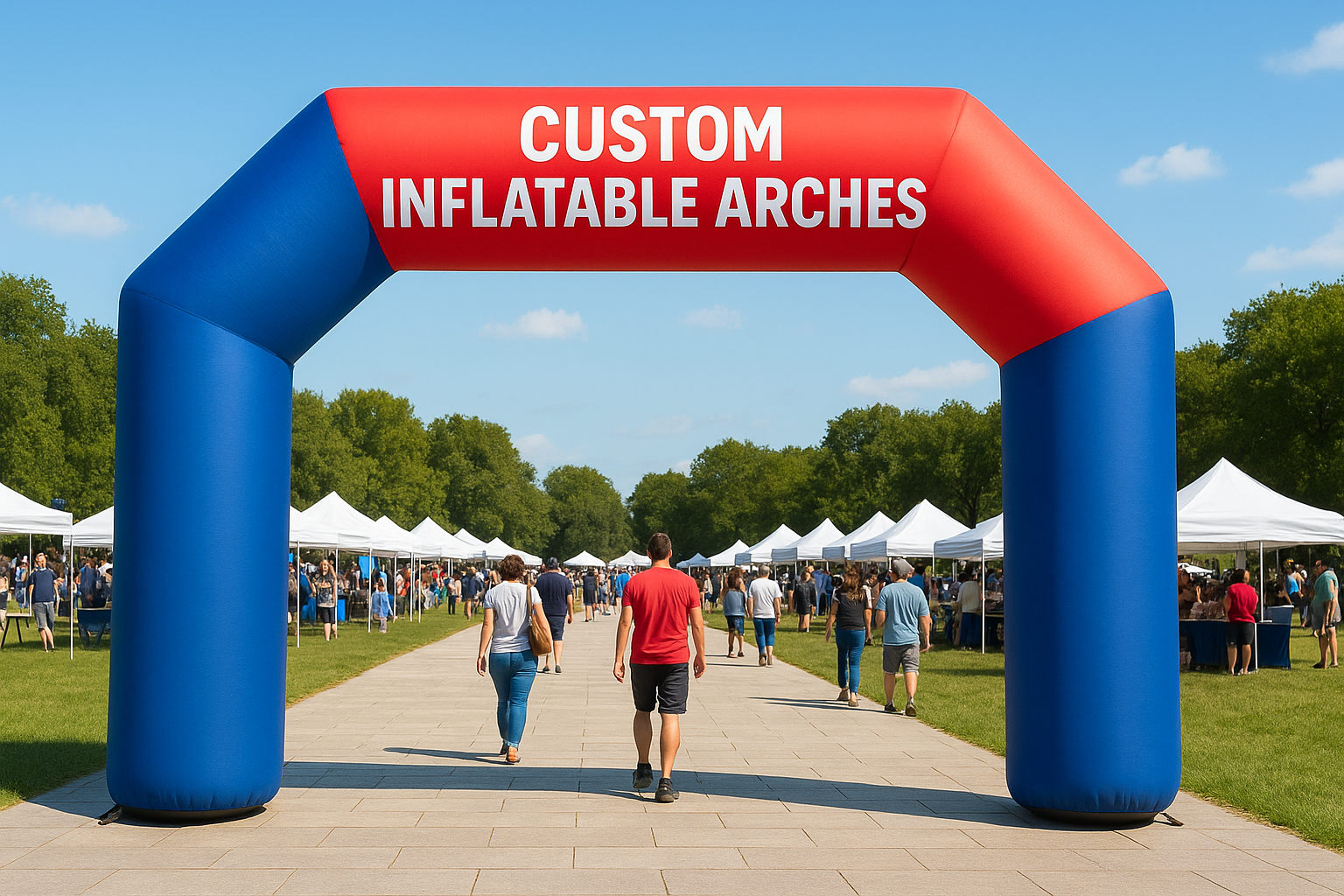 1. Custom inflatable arches