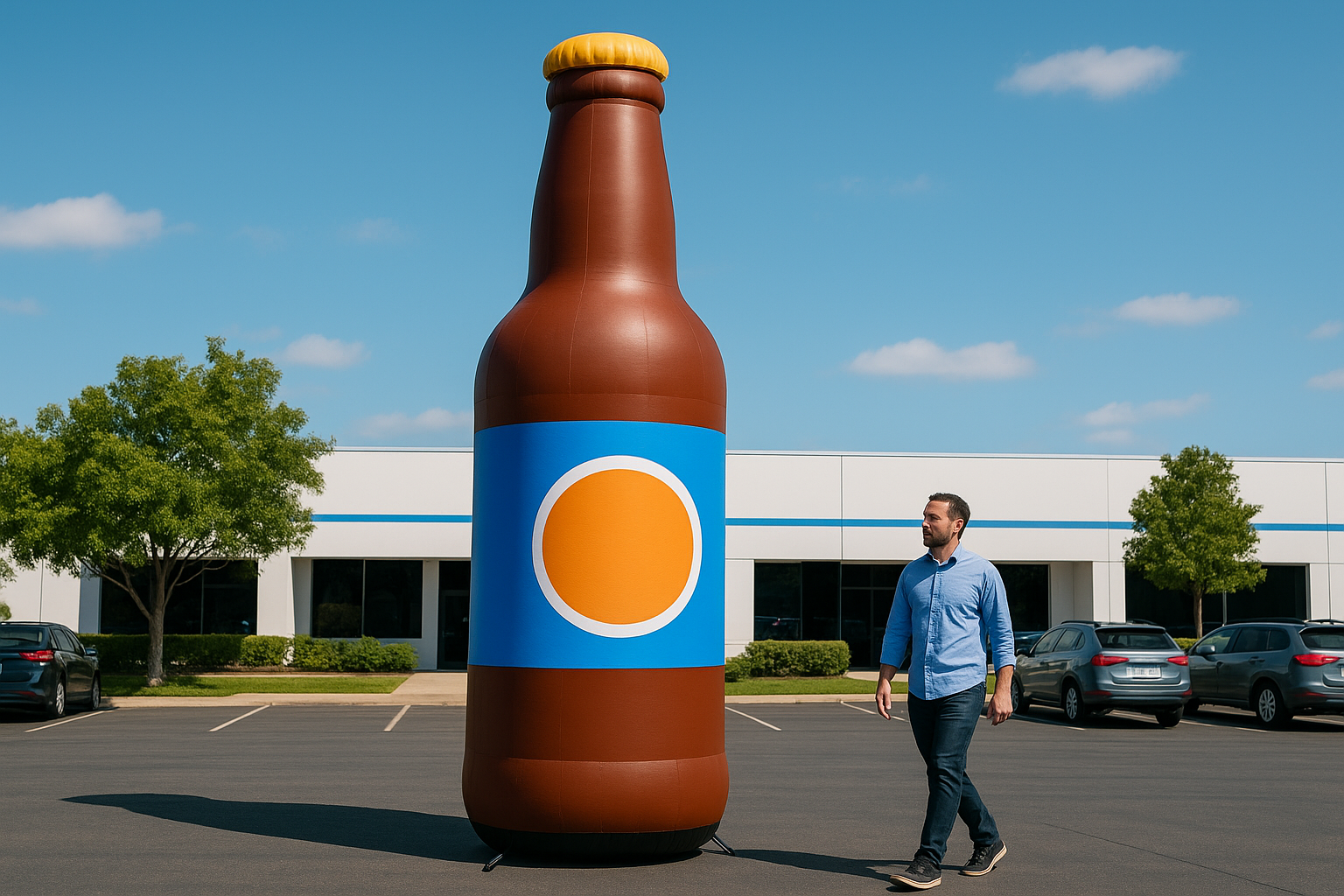 3. Inflatable character and product replicas