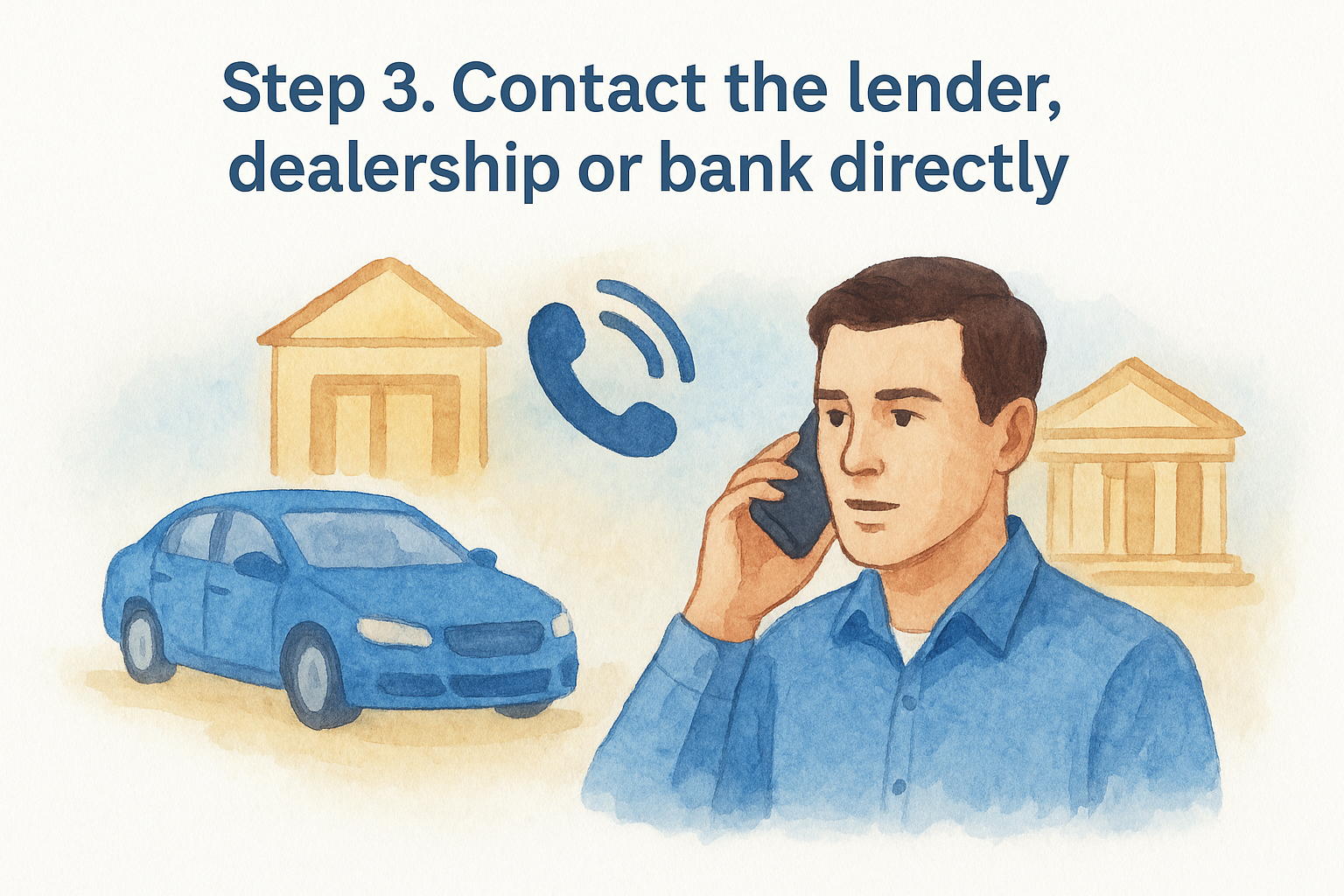 Step 3. Contact the lender, dealership or bank directly