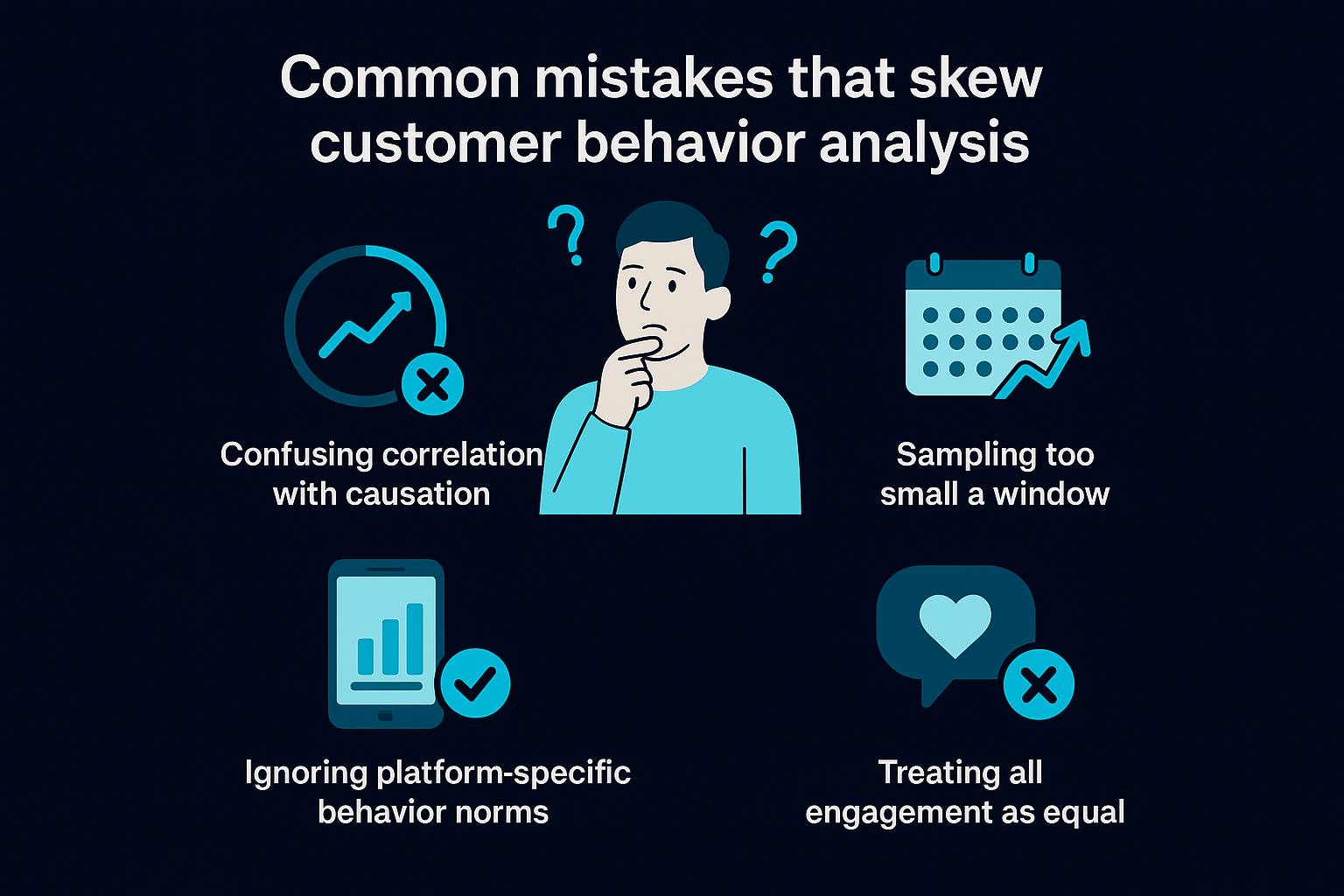 Common mistakes that skew customer behavior analysis