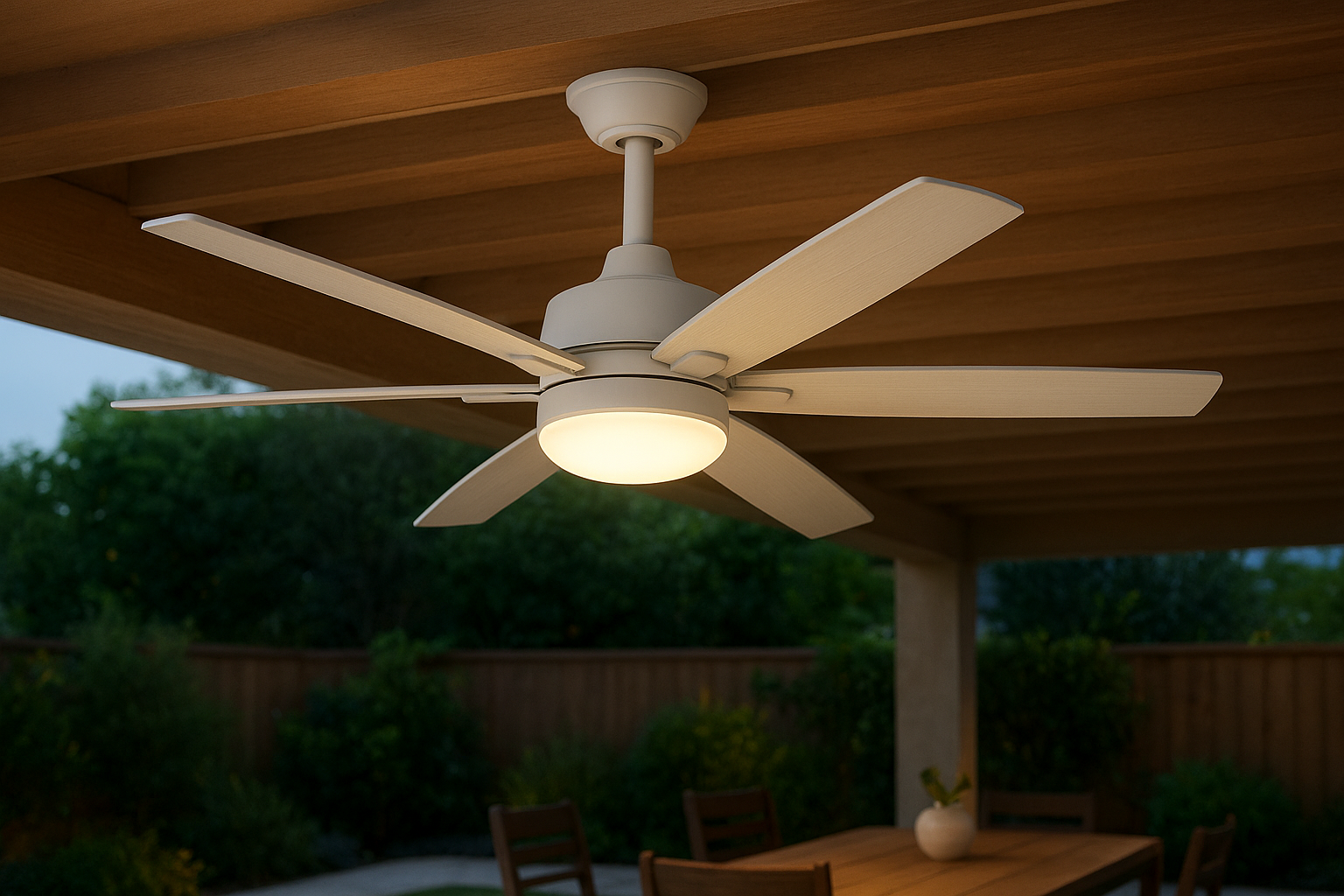 4. Hunter Mill Valley Outdoor With Light 52 Inch