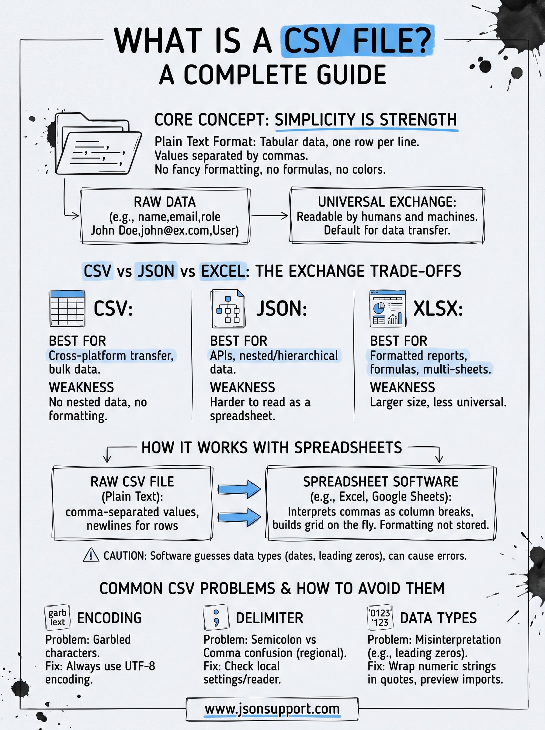 what is a csv file infographic