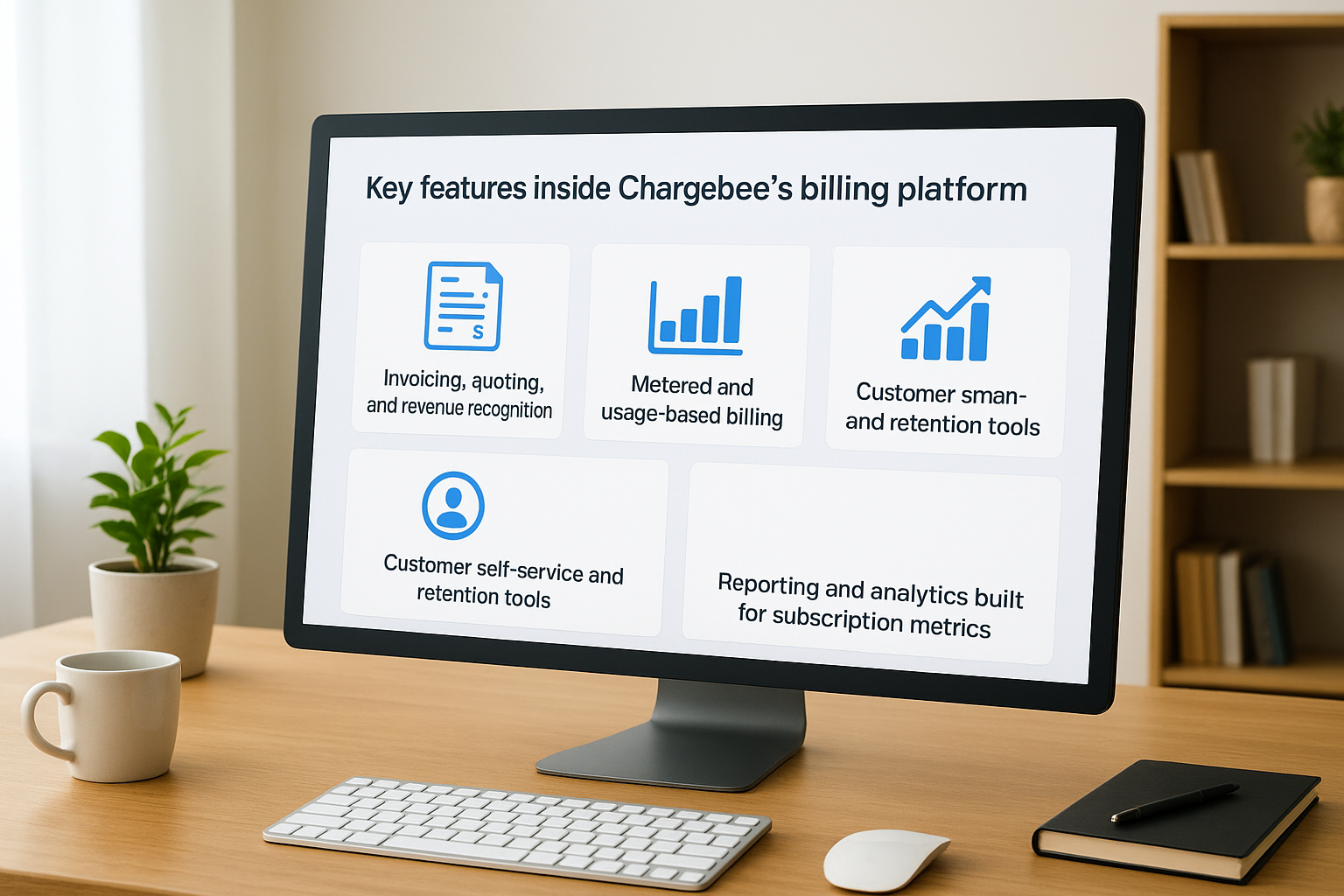 Key features inside Chargebee's billing platform