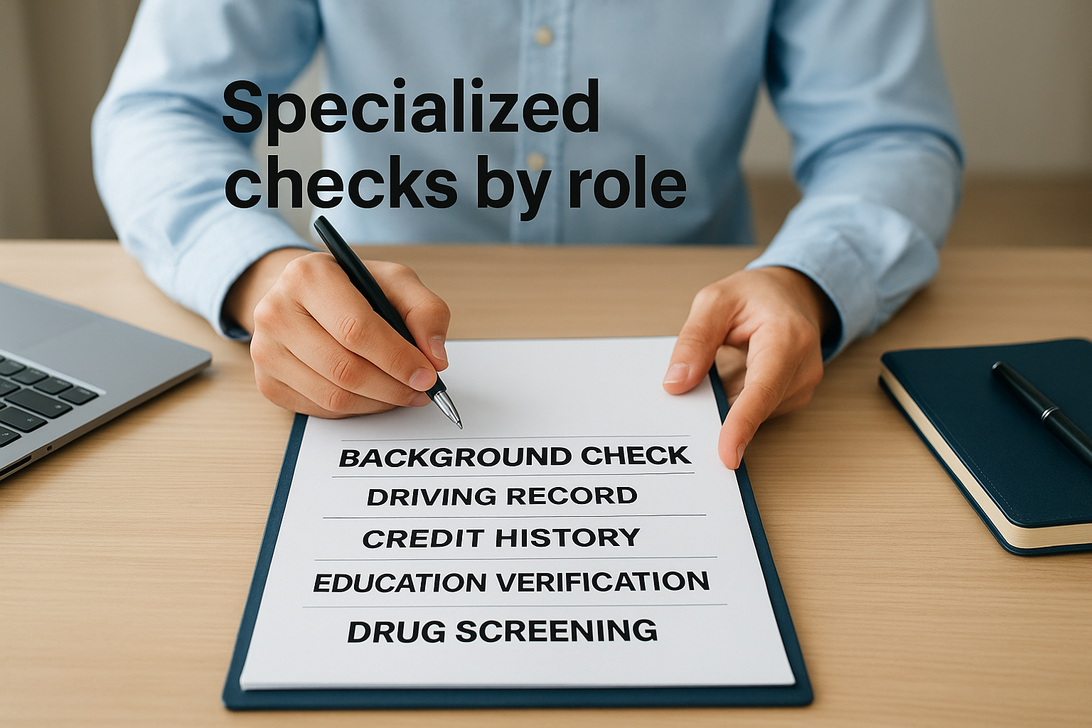 Specialized checks by role