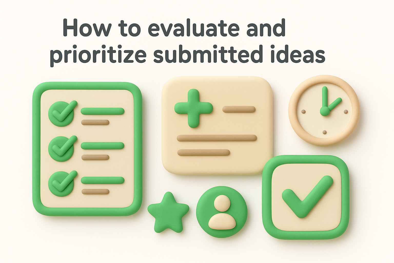 How to evaluate and prioritize submitted ideas