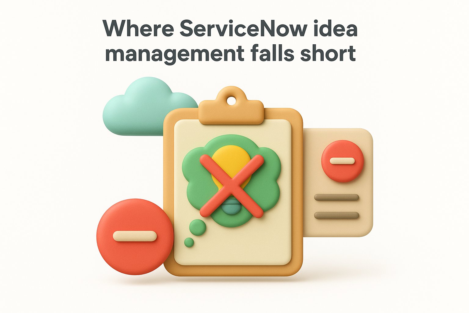 Where ServiceNow idea management falls short