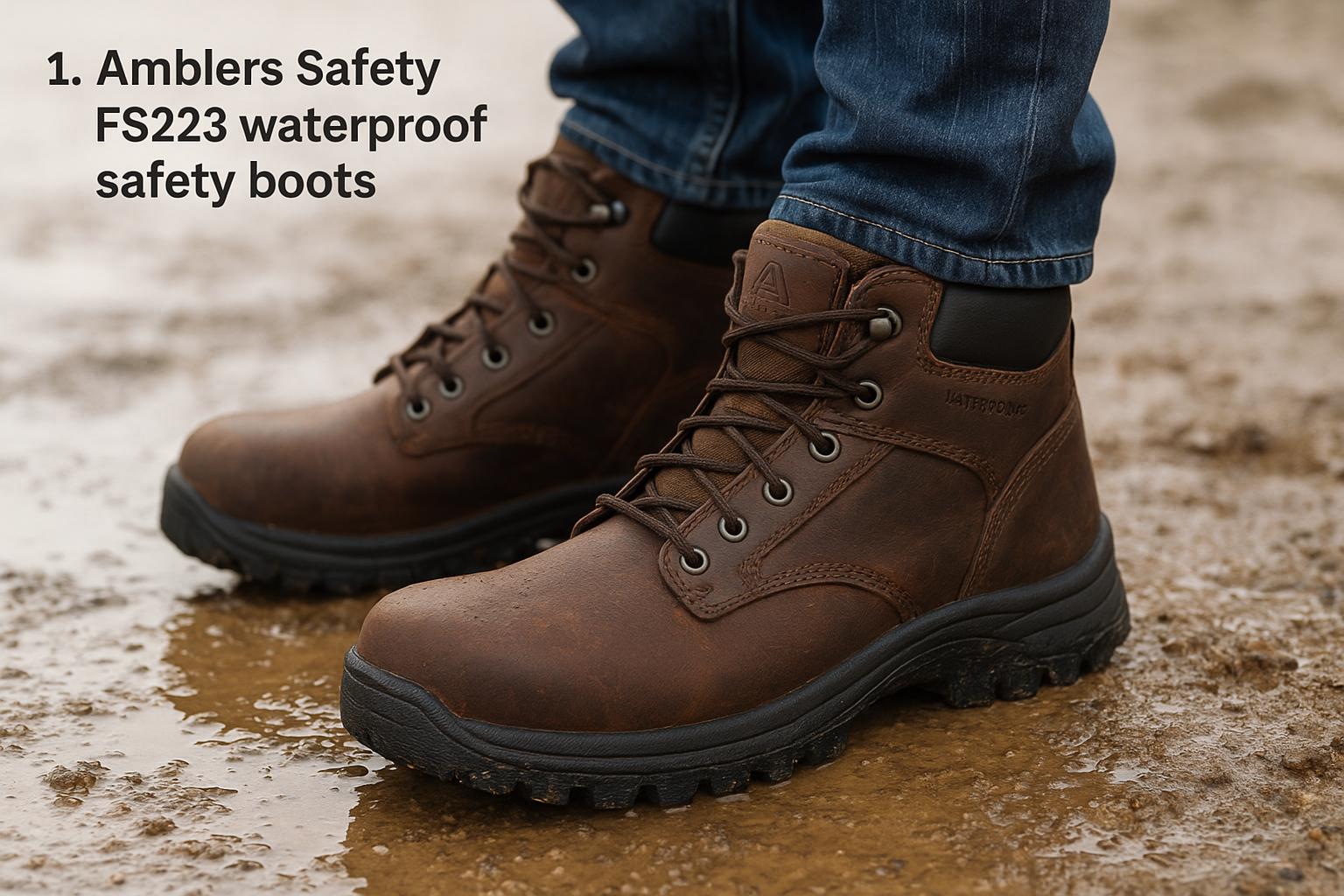 1. Amblers Safety FS223 waterproof safety boots