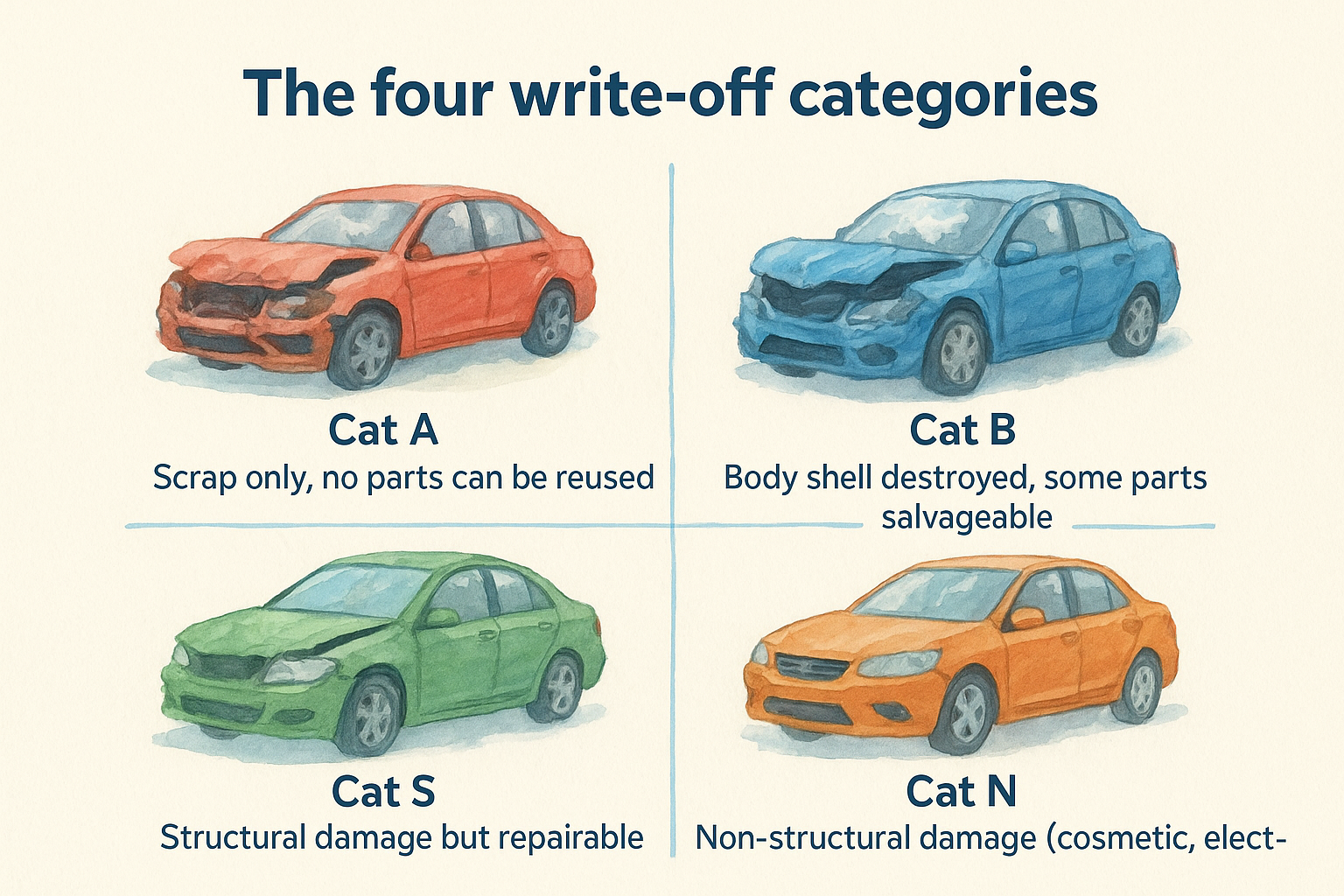 The four write-off categories