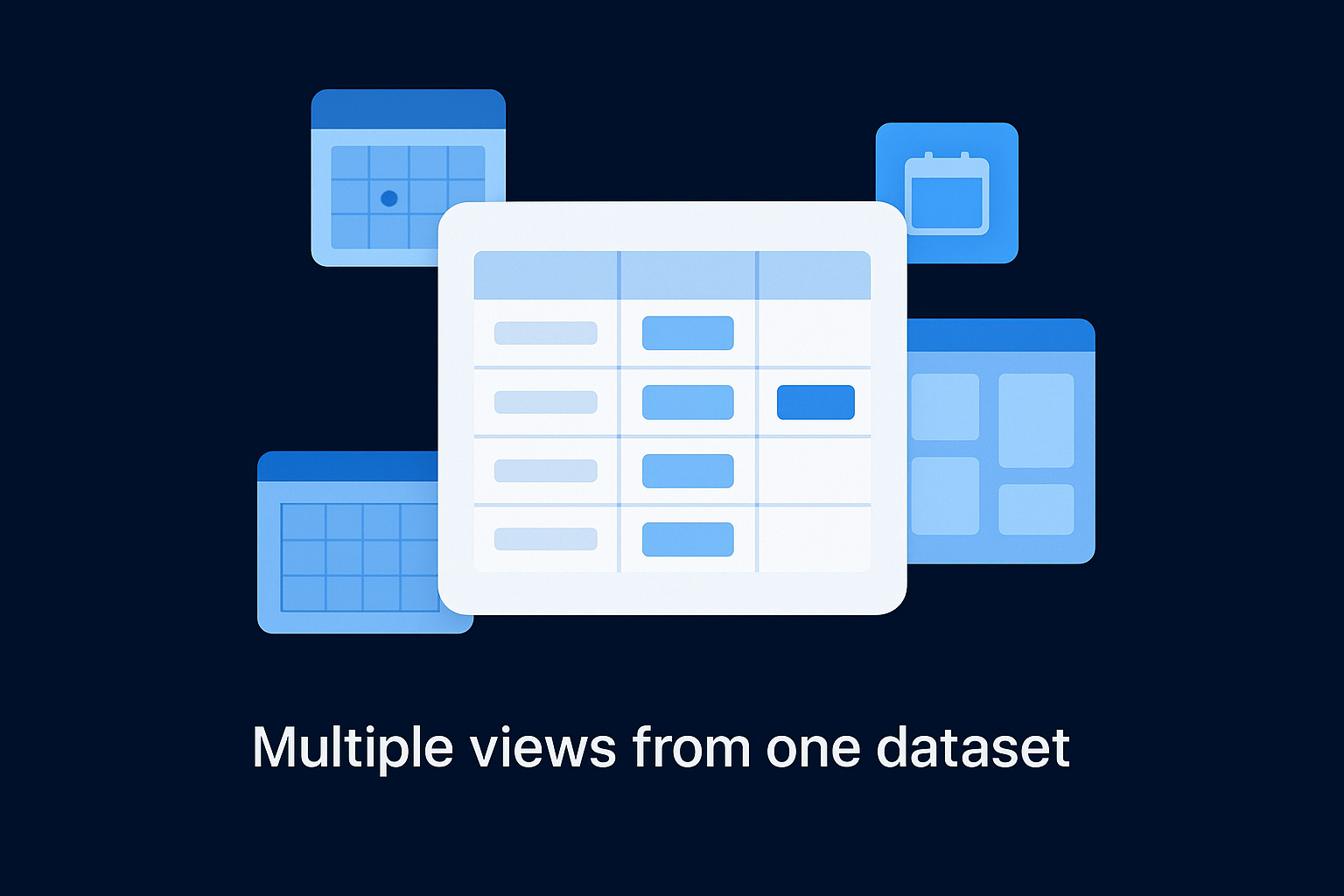 Multiple views from one dataset
