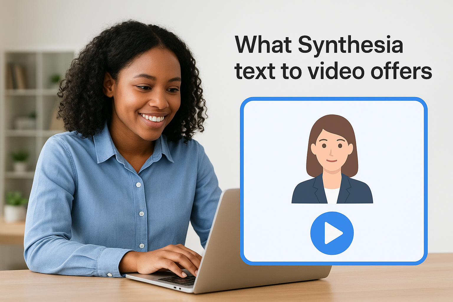What Synthesia text to video offers