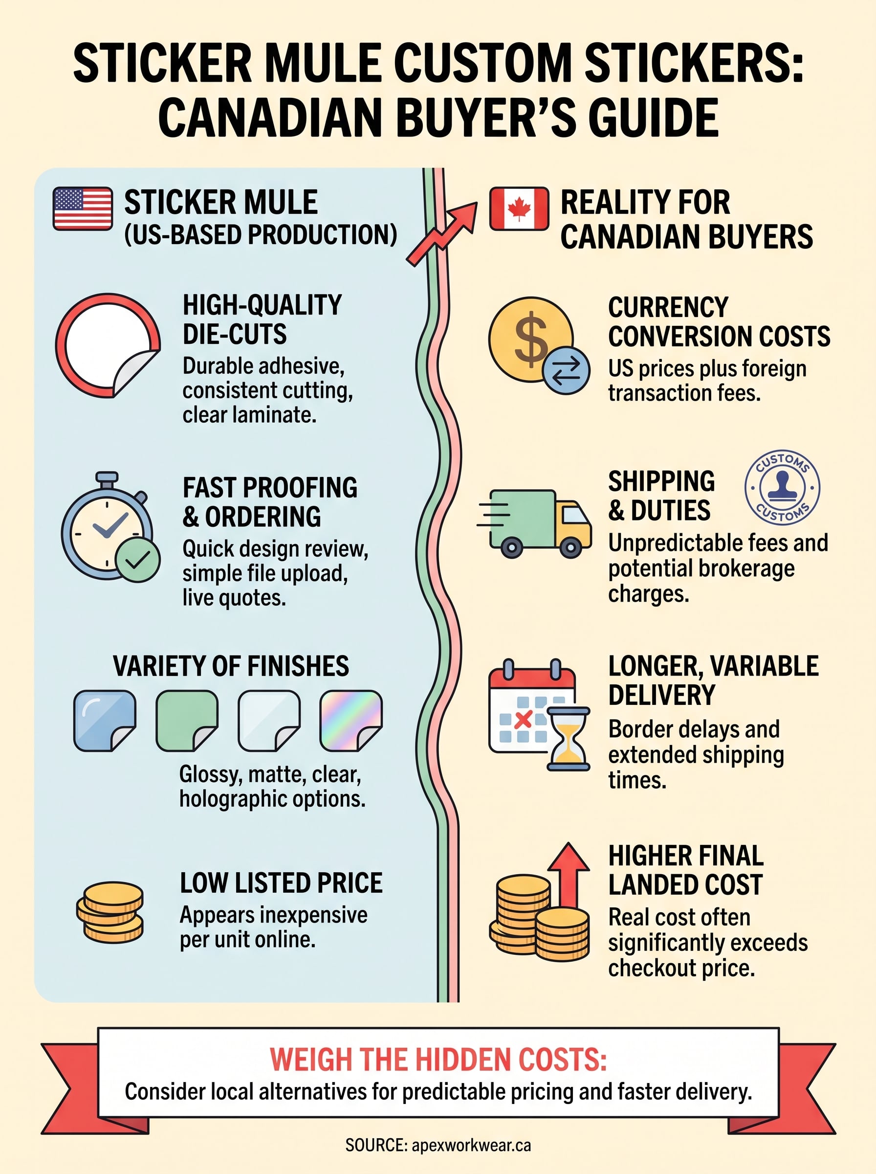 sticker mule custom stickers infographic