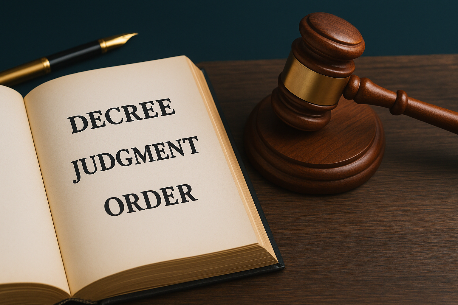 Key terms every lawyer should know: decree, judgment, order