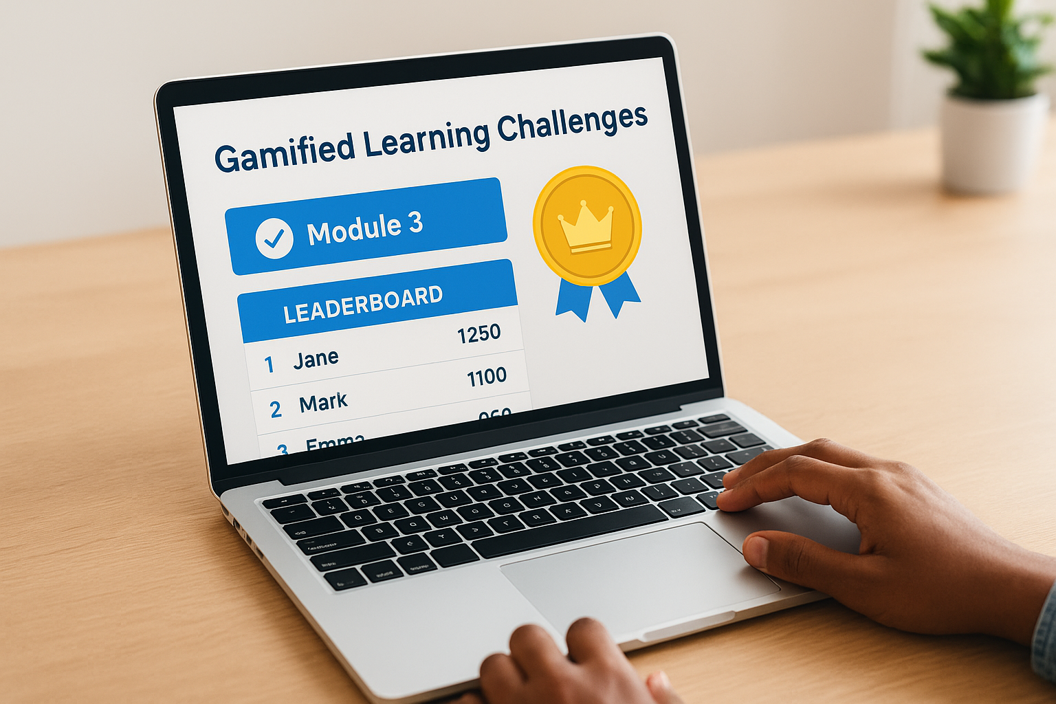3. Gamified learning challenges