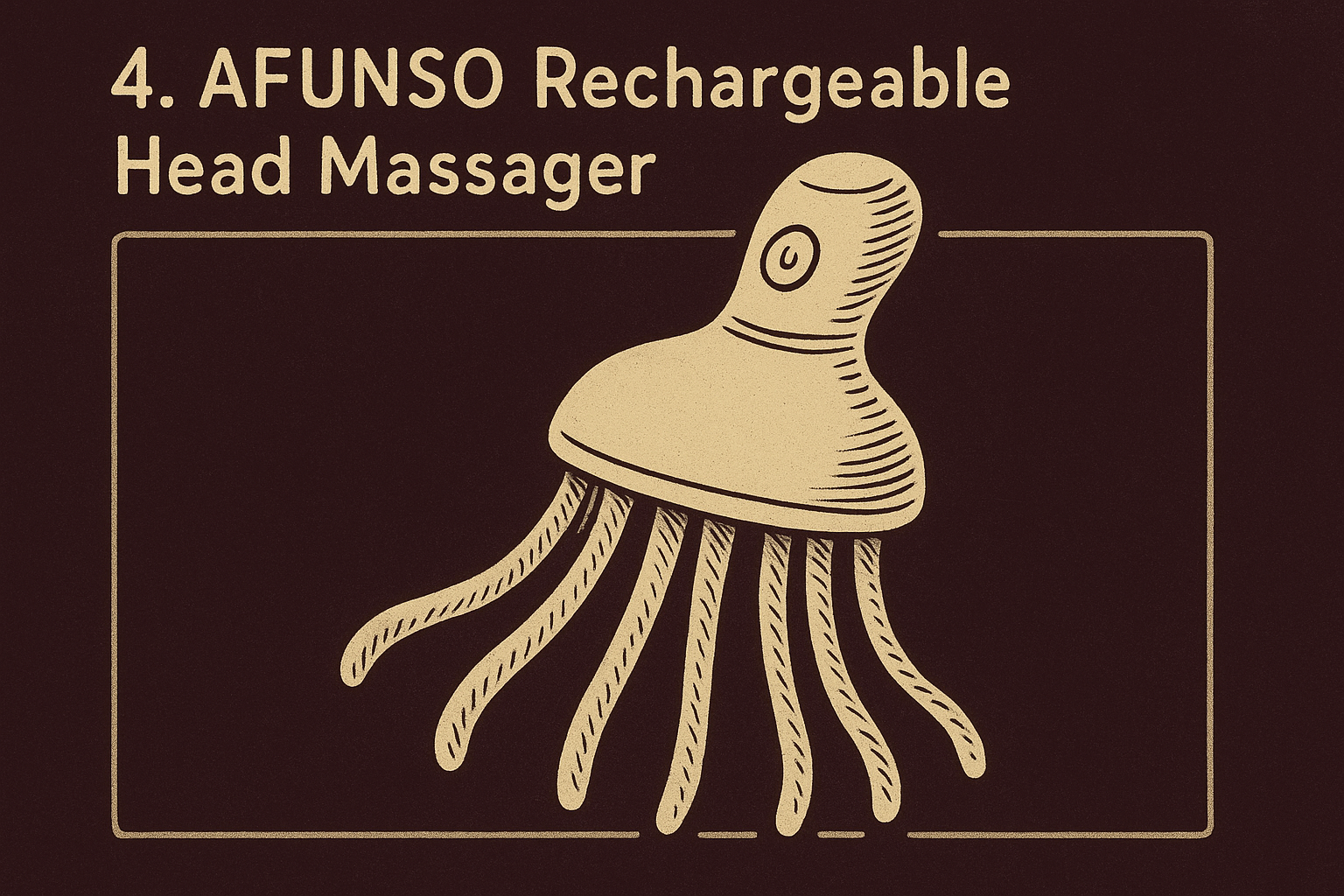 4. AFUNSO Rechargeable Head Massager