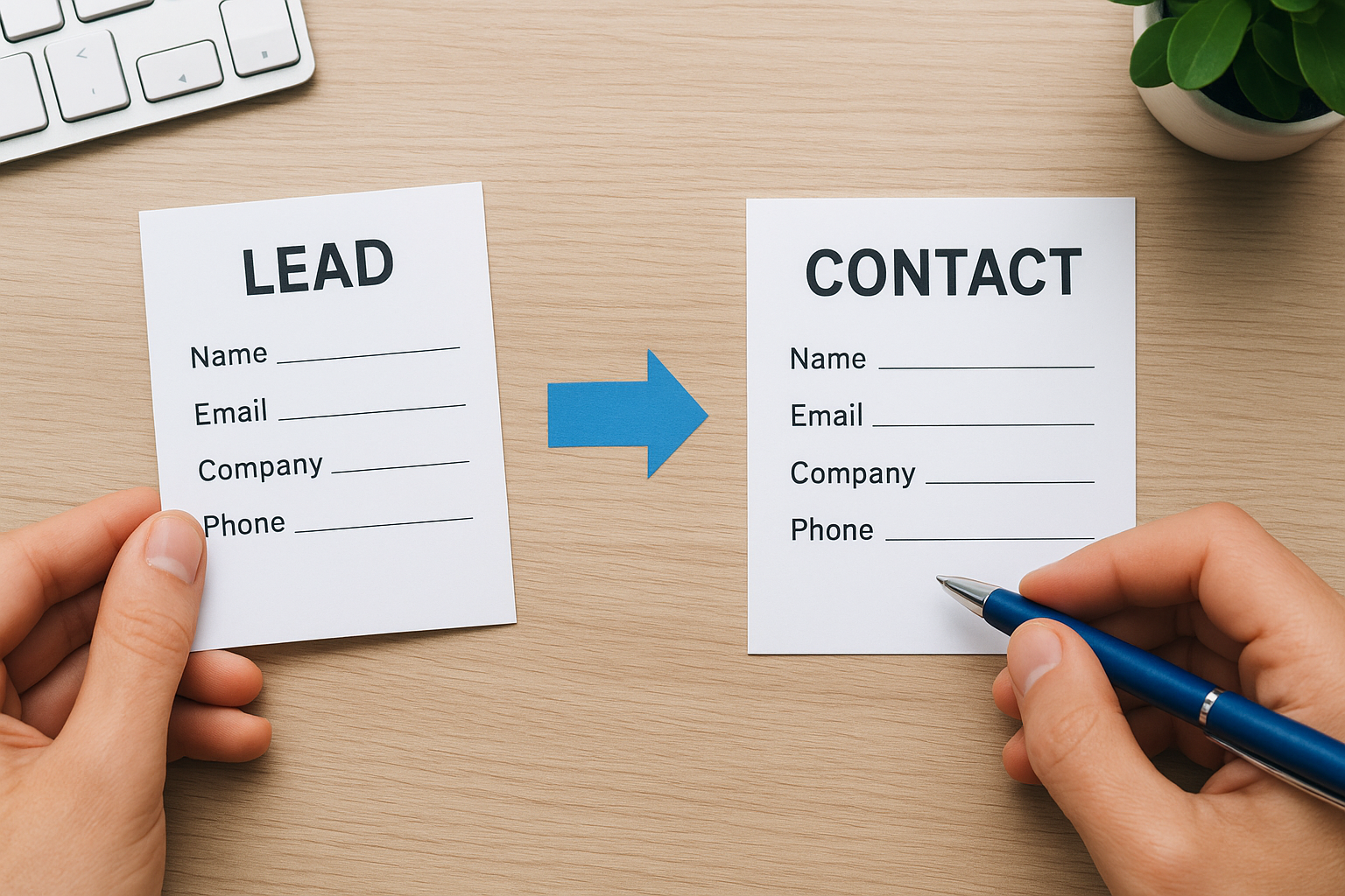 What makes a lead different from a contact