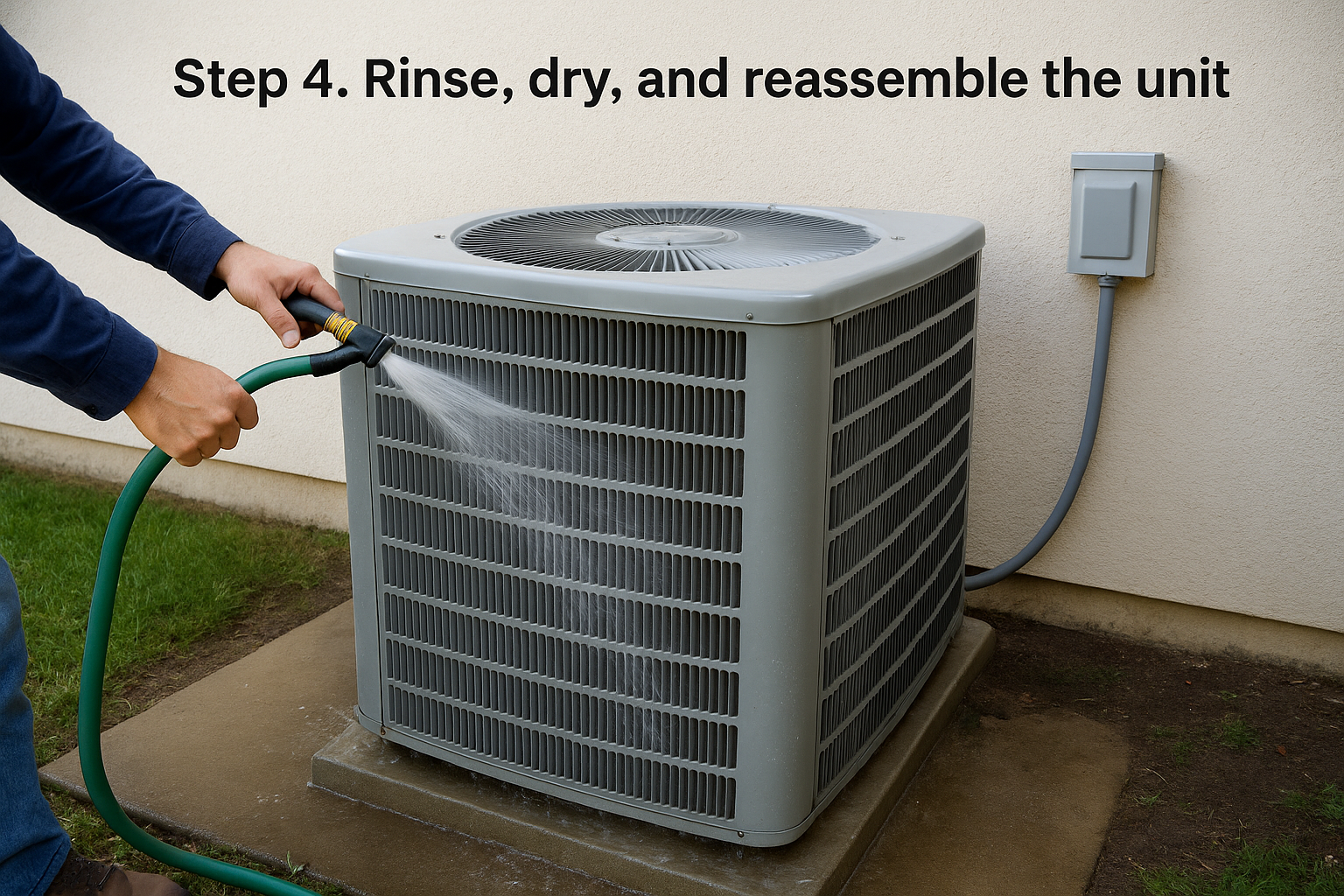 Step 4. Rinse, dry, and reassemble the unit