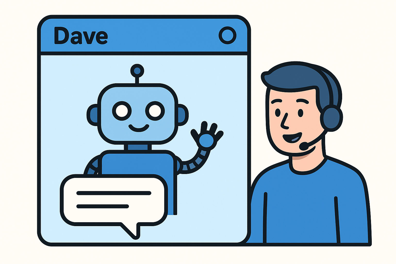 Step 3. Chat with Dave or a live agent