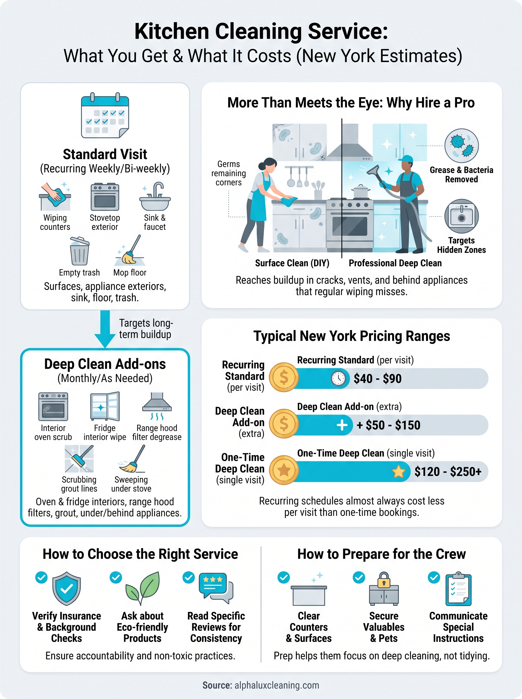 kitchen cleaning service infographic