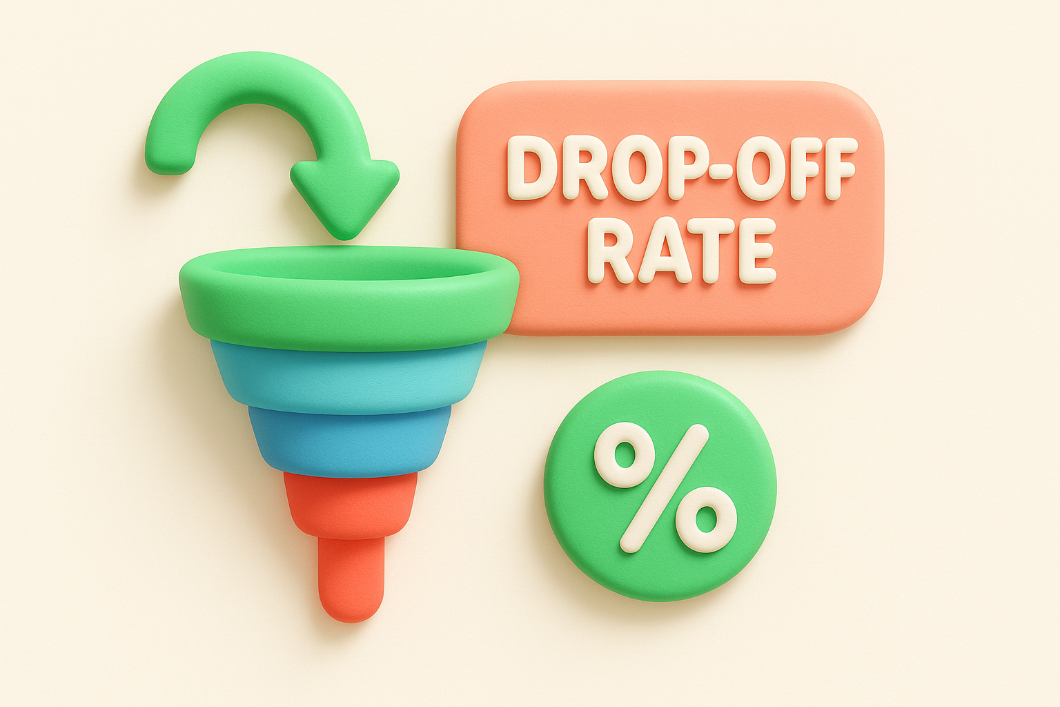 6. Onboarding funnel drop-off rate
