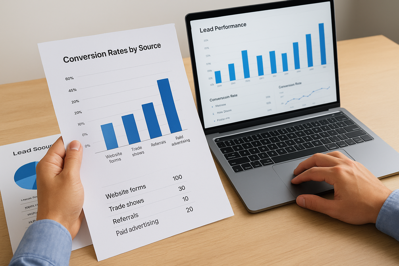 Track conversion rates by source