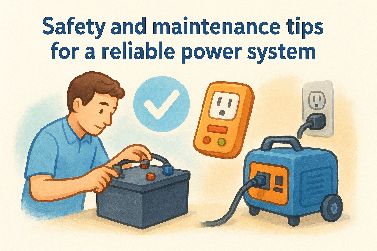 Safety and maintenance tips for a reliable power system