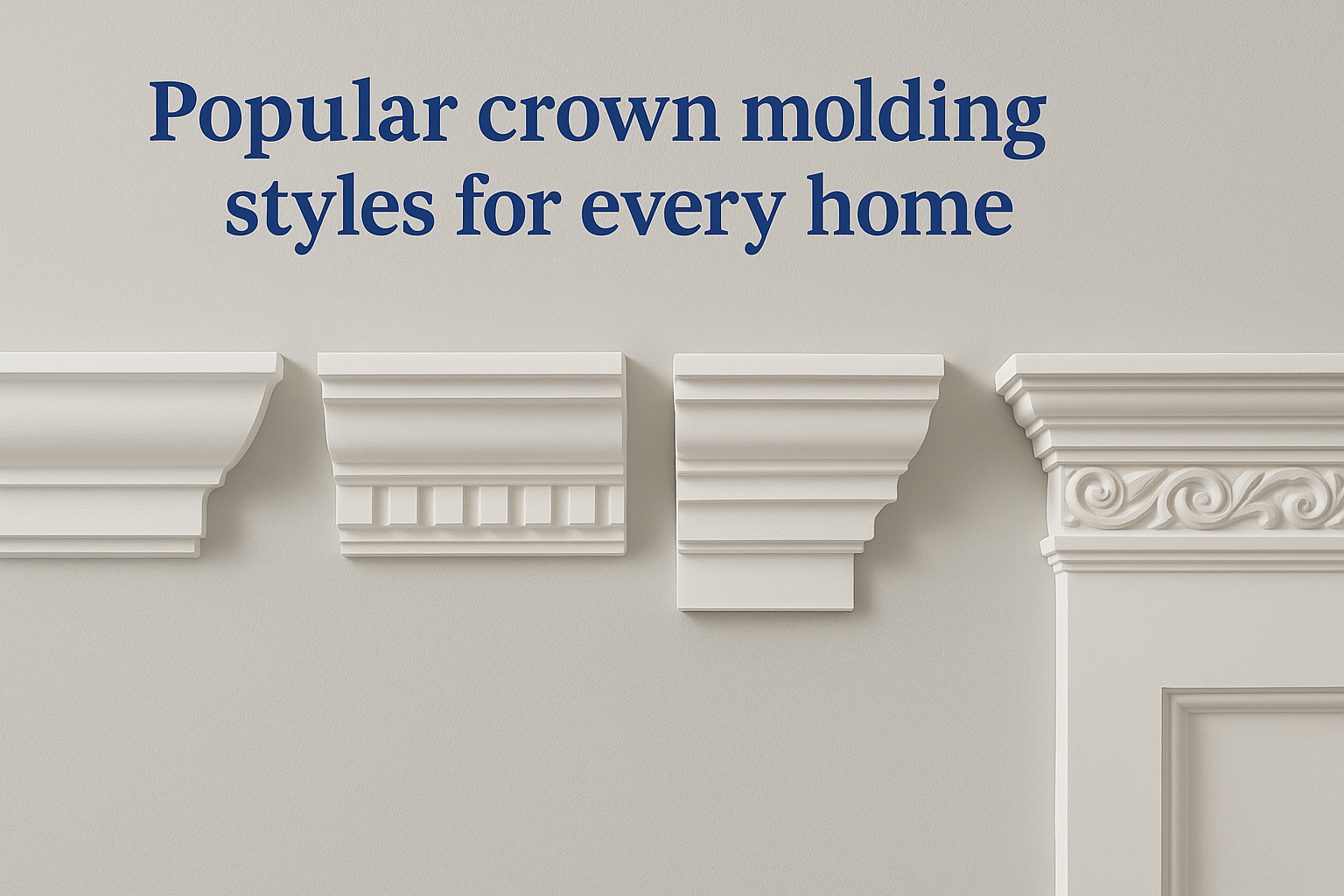 Popular crown molding styles for every home