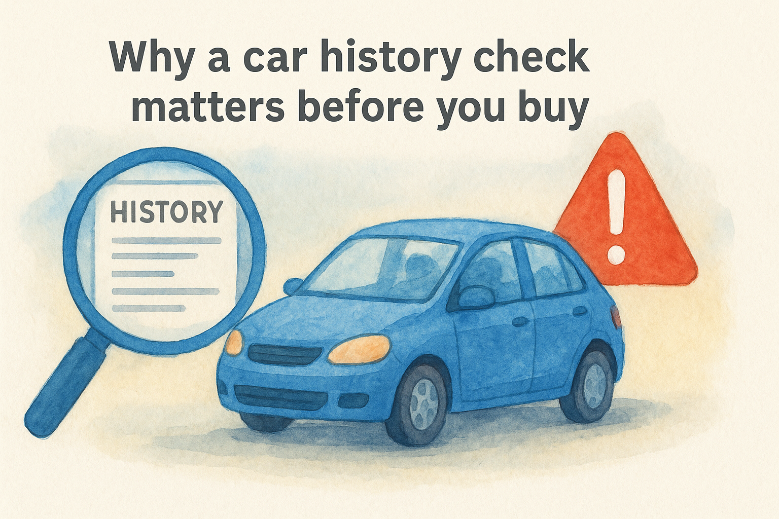 Why a car history check matters before you buy