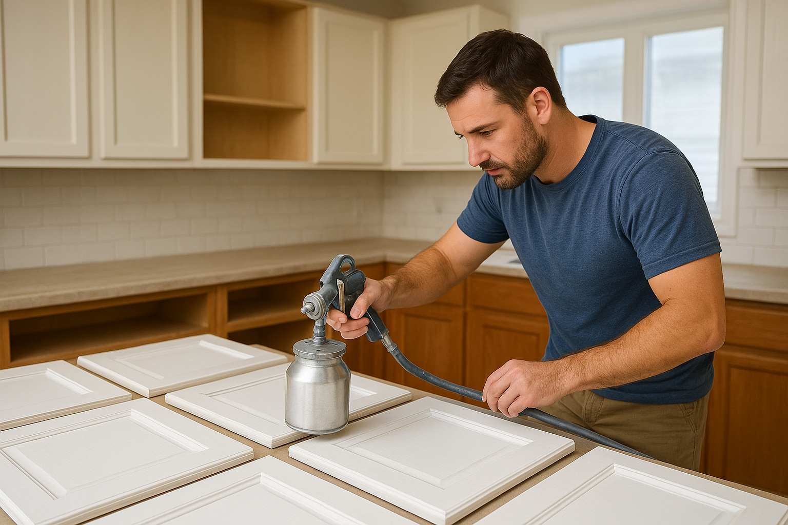 How professional cabinet refinishing works