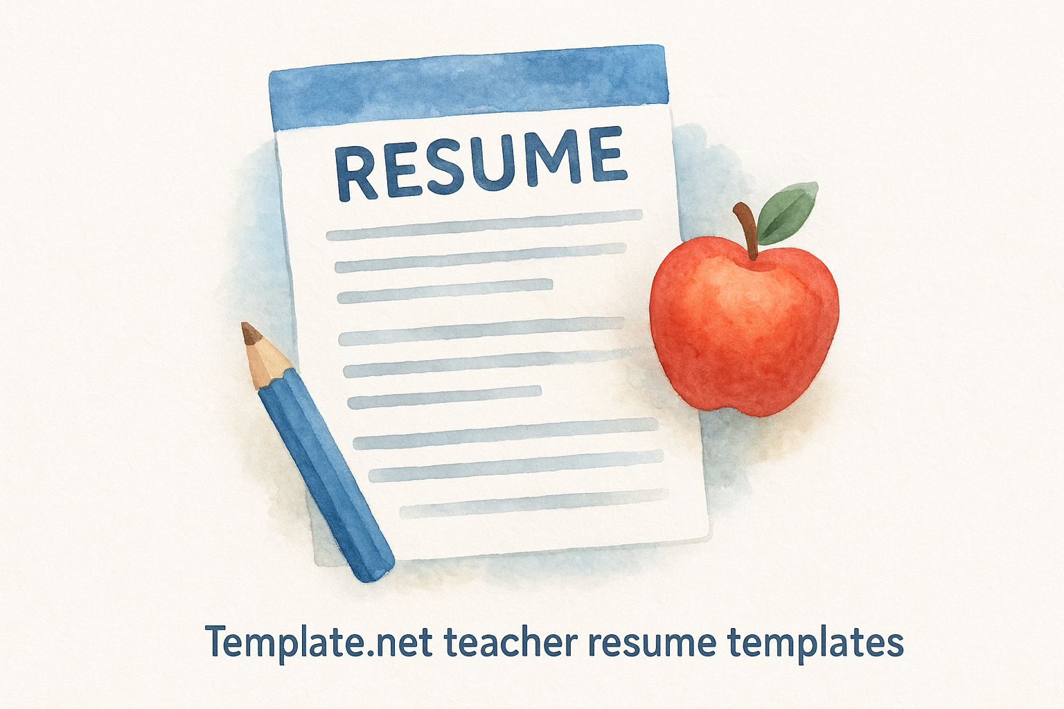 6. Template.net teacher resume templates