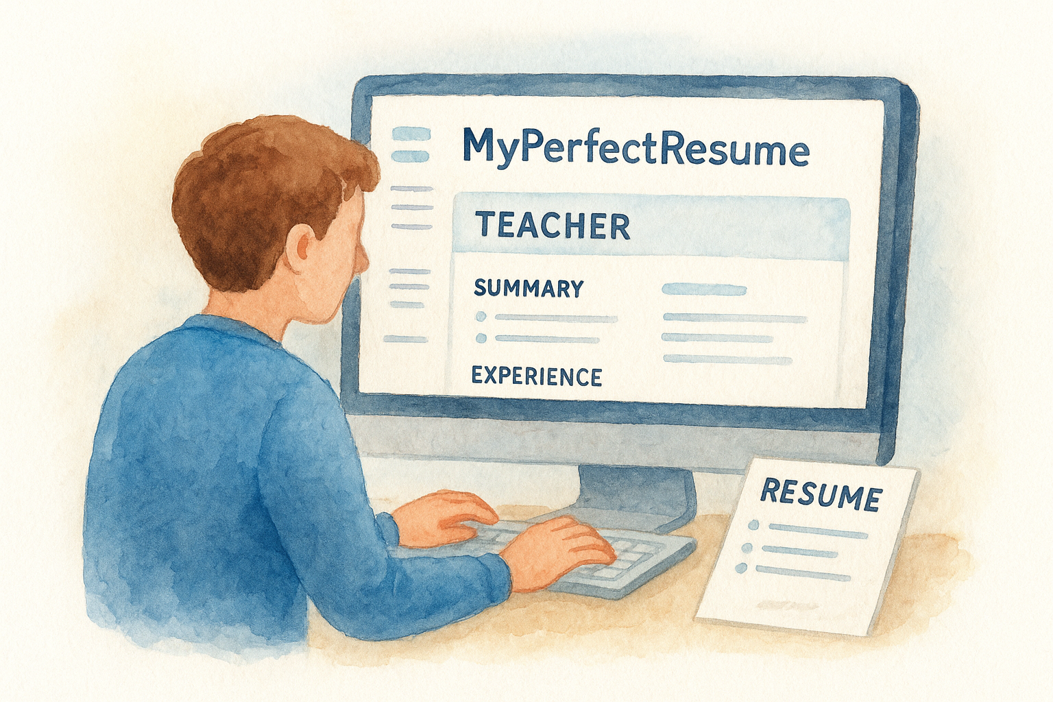 9. MyPerfectResume teacher resume builder