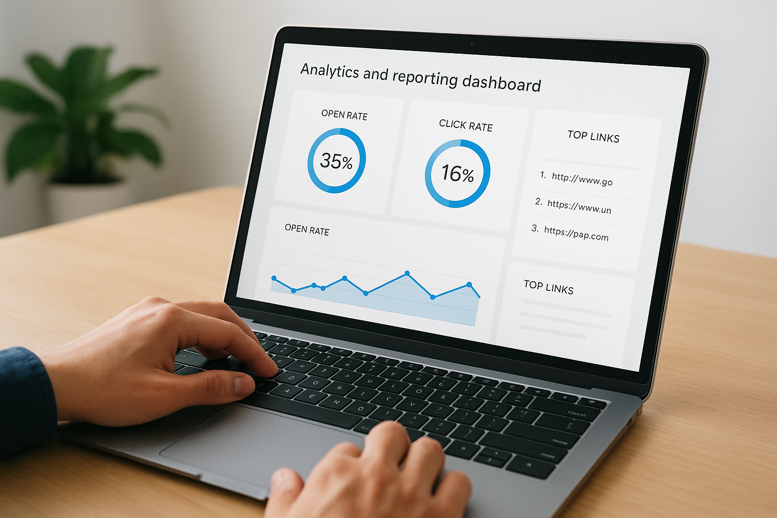 Analytics and reporting dashboard
