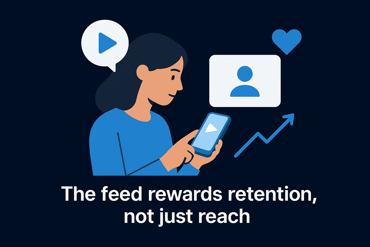The feed rewards retention, not just reach