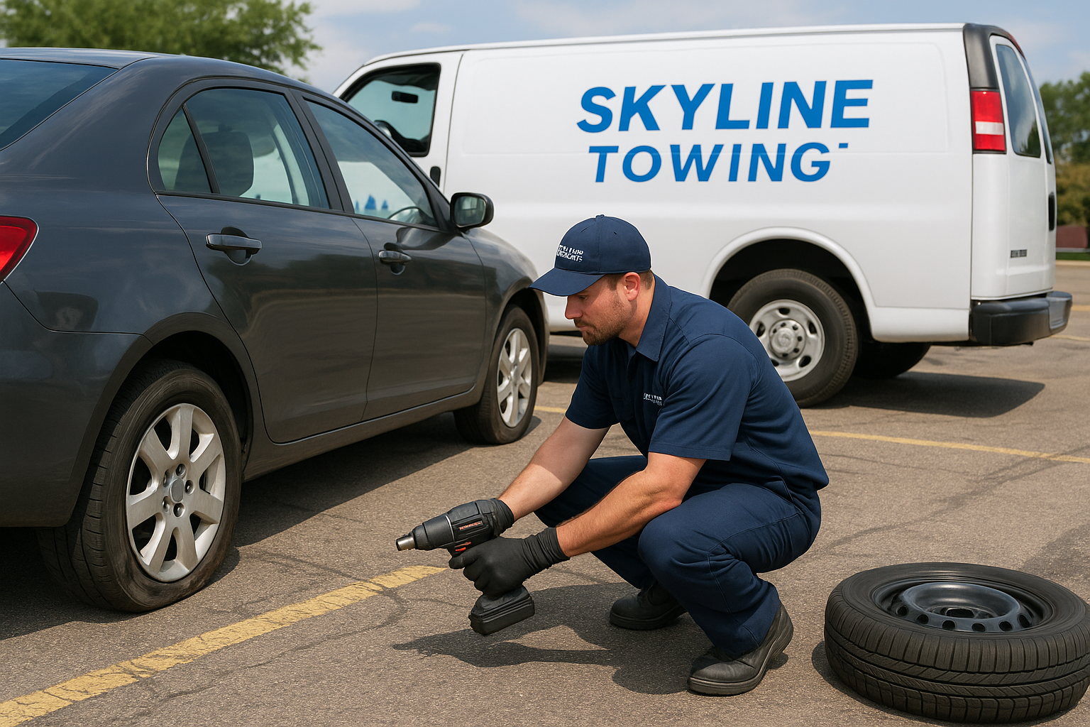 Mobile Tire Installation in Detroit: What It Is & What It Costs The parking lot blowout during a shift