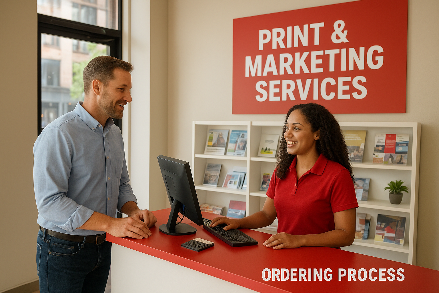 Downtown location and ordering process