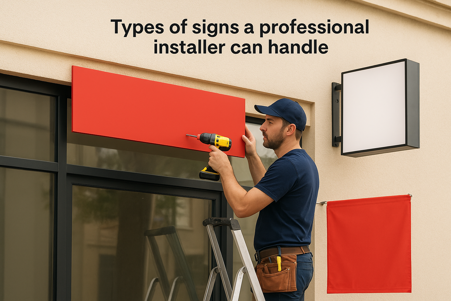 Types of signs a professional installer can handle