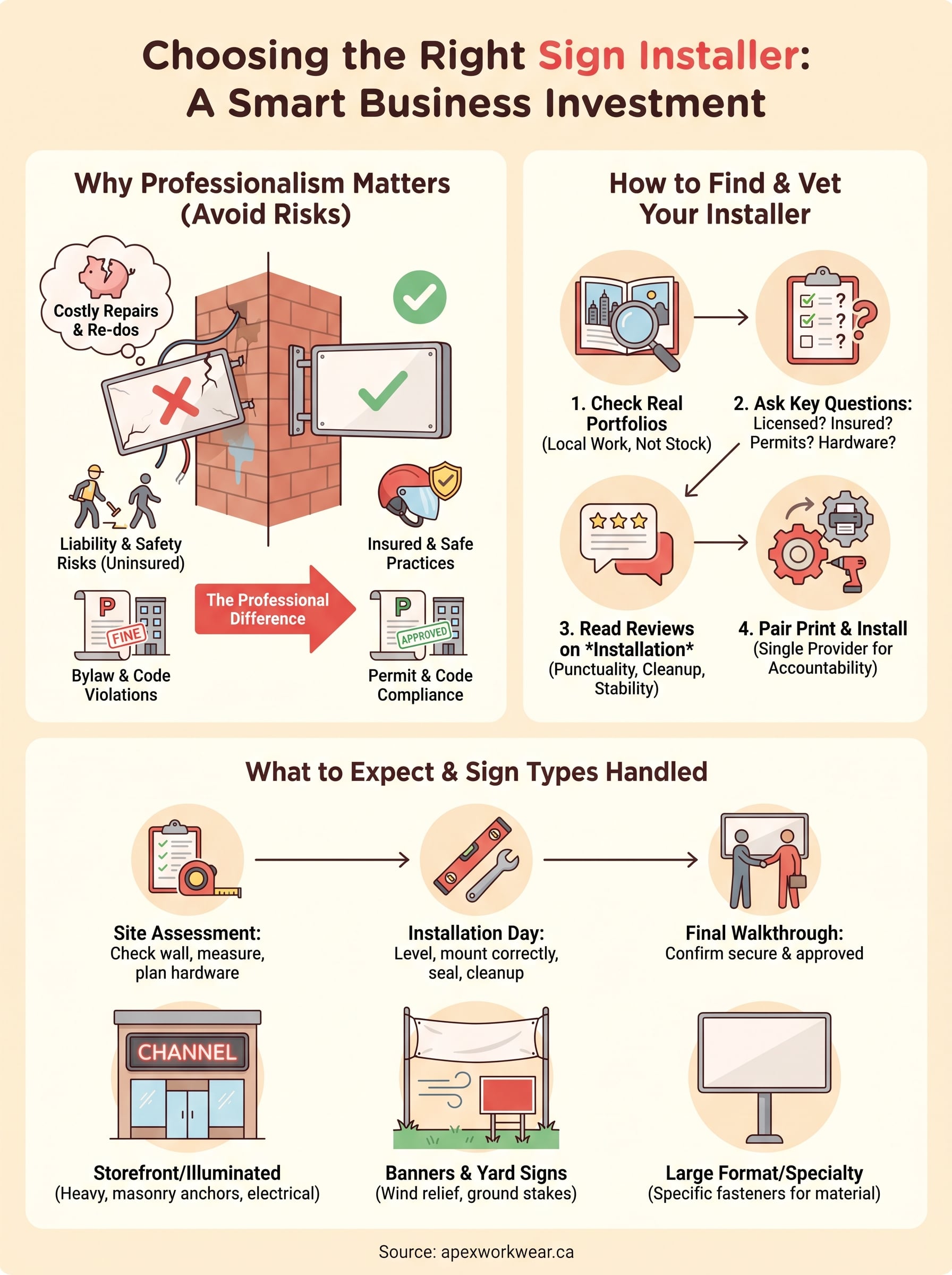 sign installers near me infographic