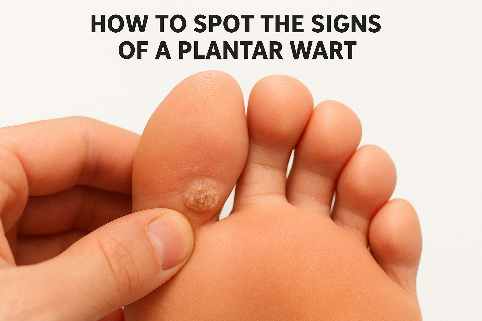 How to spot the signs of a plantar wart