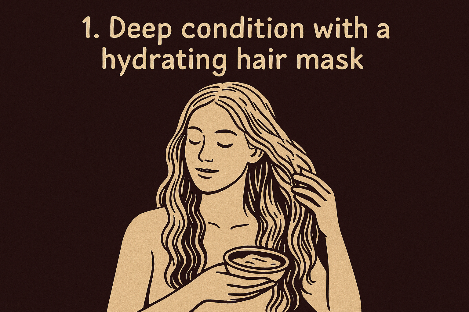 1. Deep condition with a hydrating hair mask