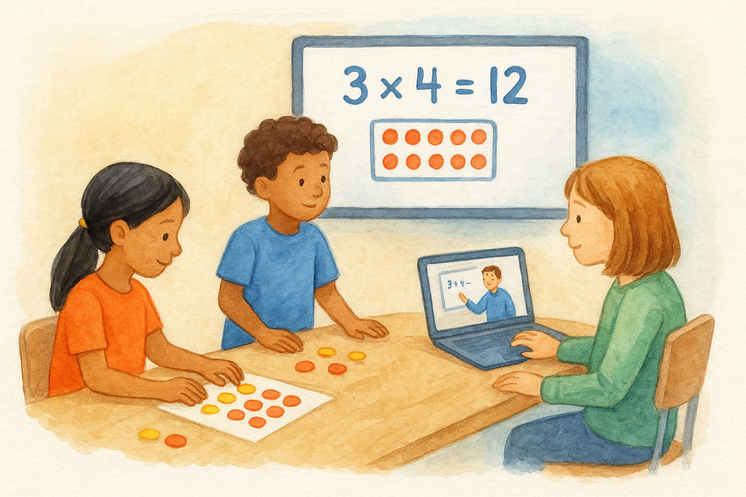 An elementary math lesson