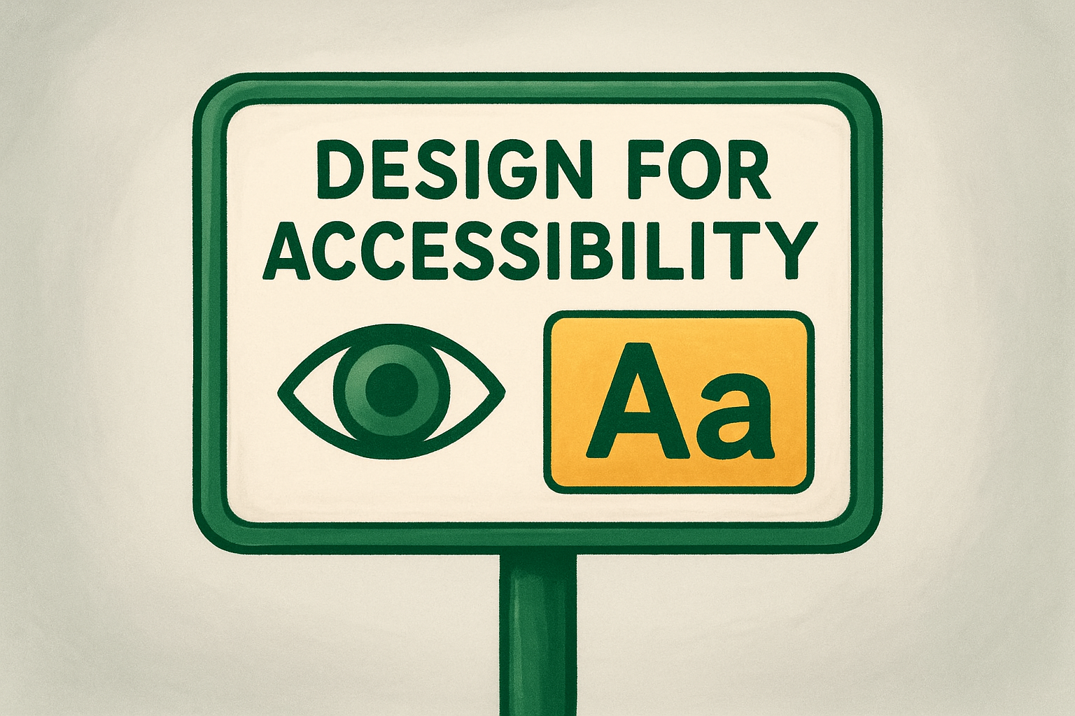3. Design for accessibility and strong visual contrast