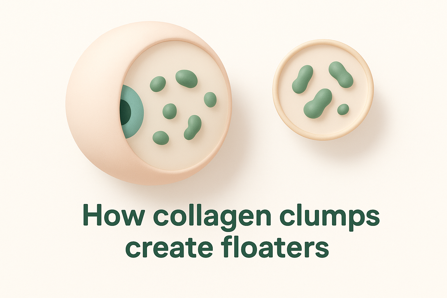How collagen clumps create floaters