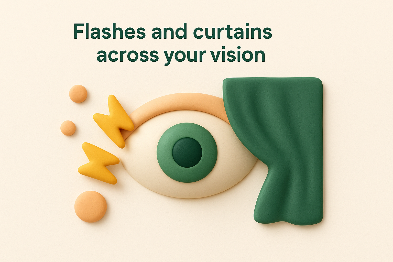 Flashes and curtains across your vision