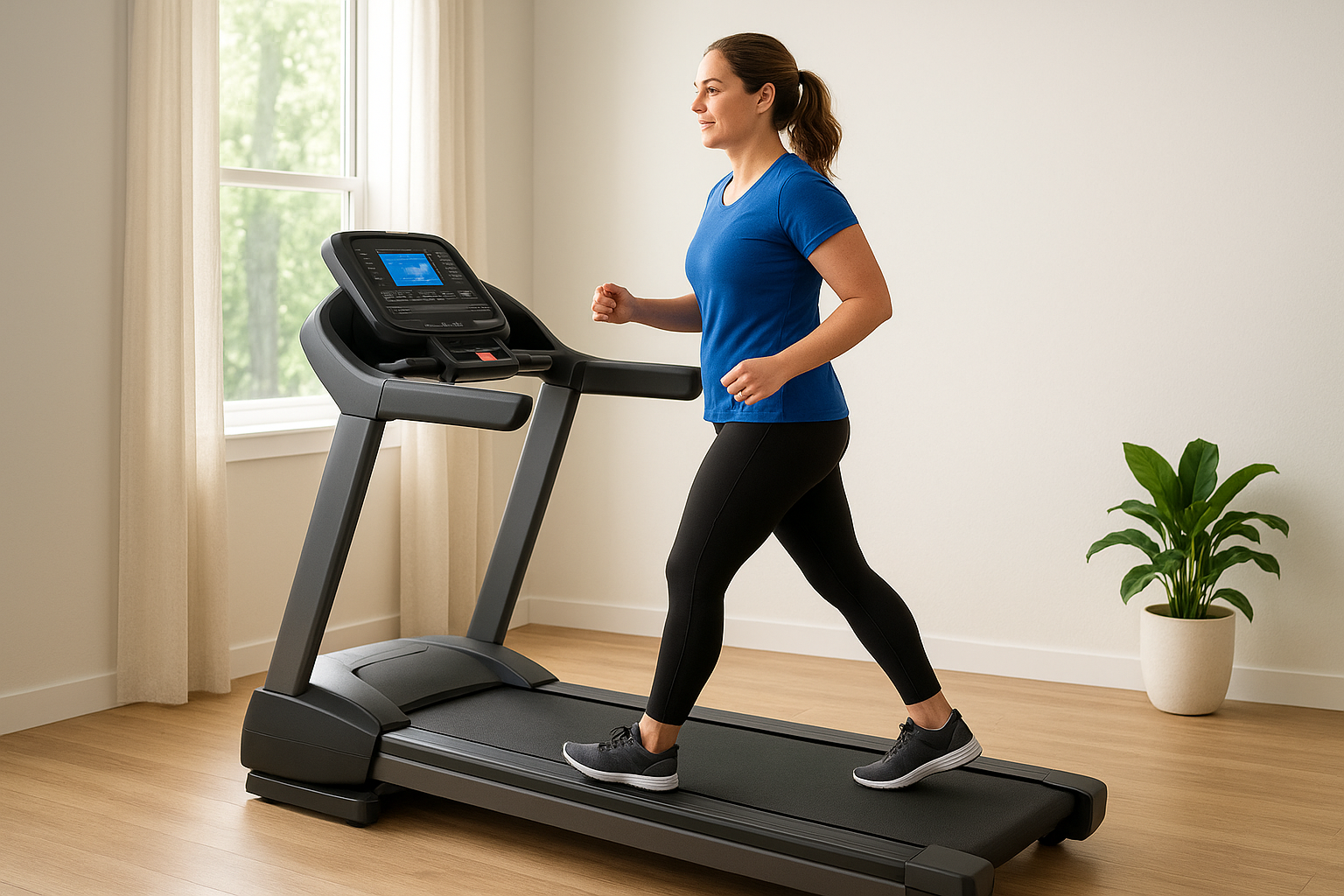 1. Treadmill walking workouts