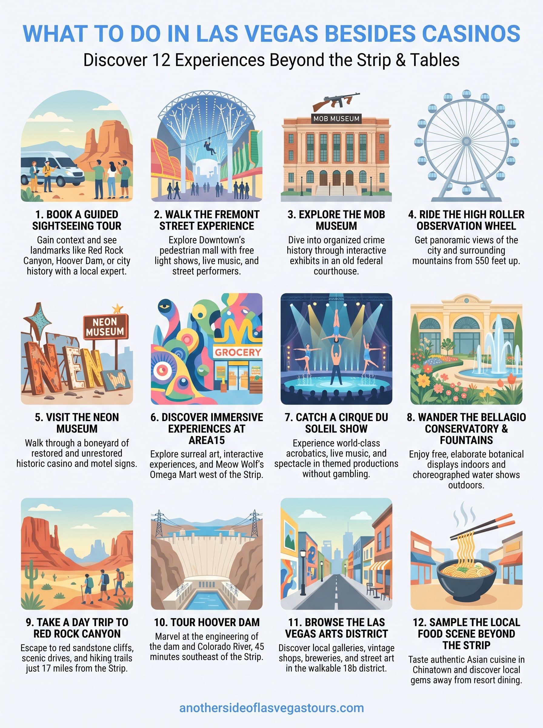 what to do in las vegas besides casinos infographic