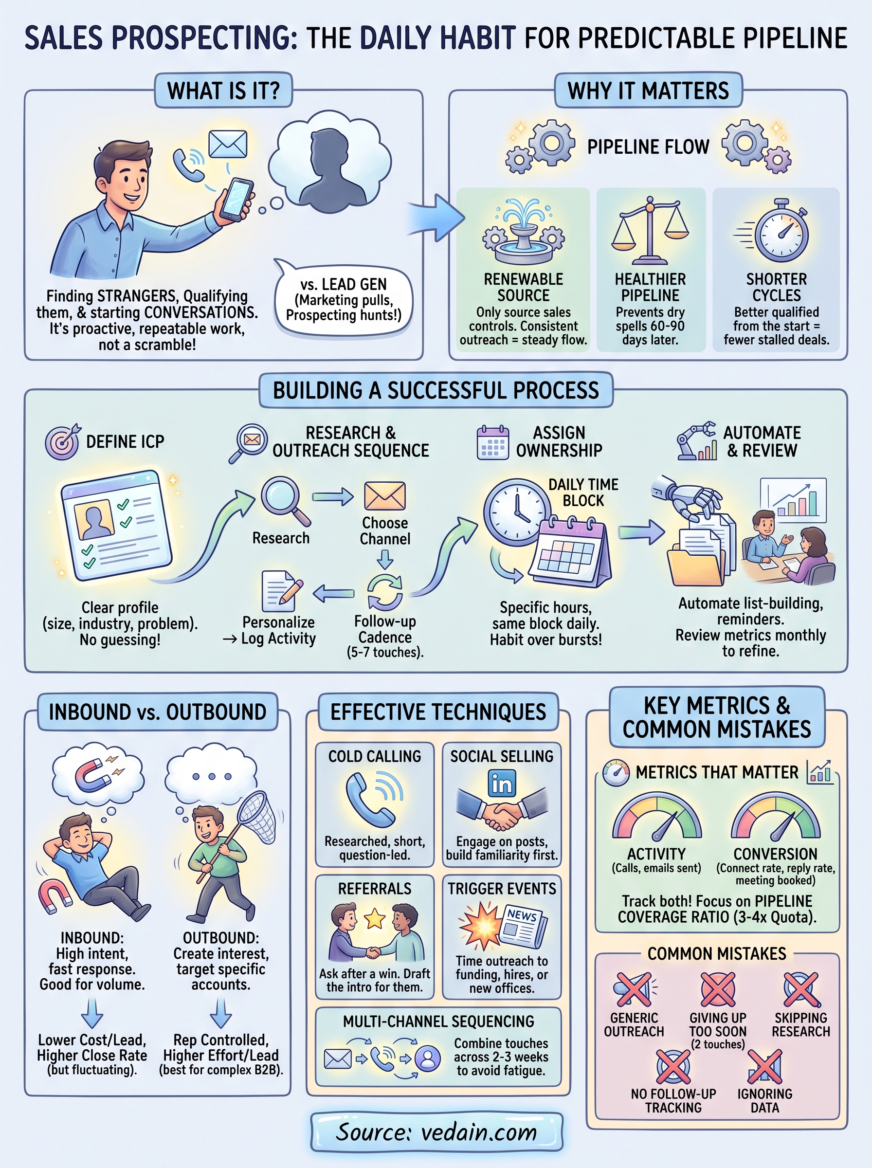 what is sales prospecting infographic