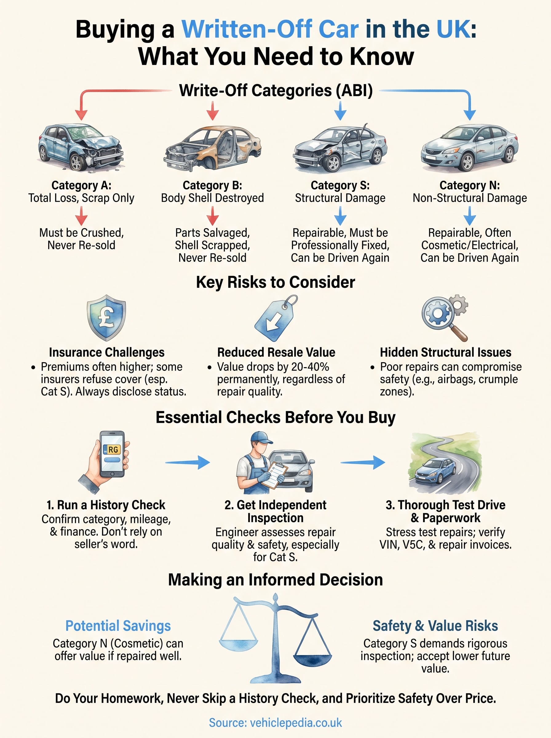 can you buy a written off car infographic