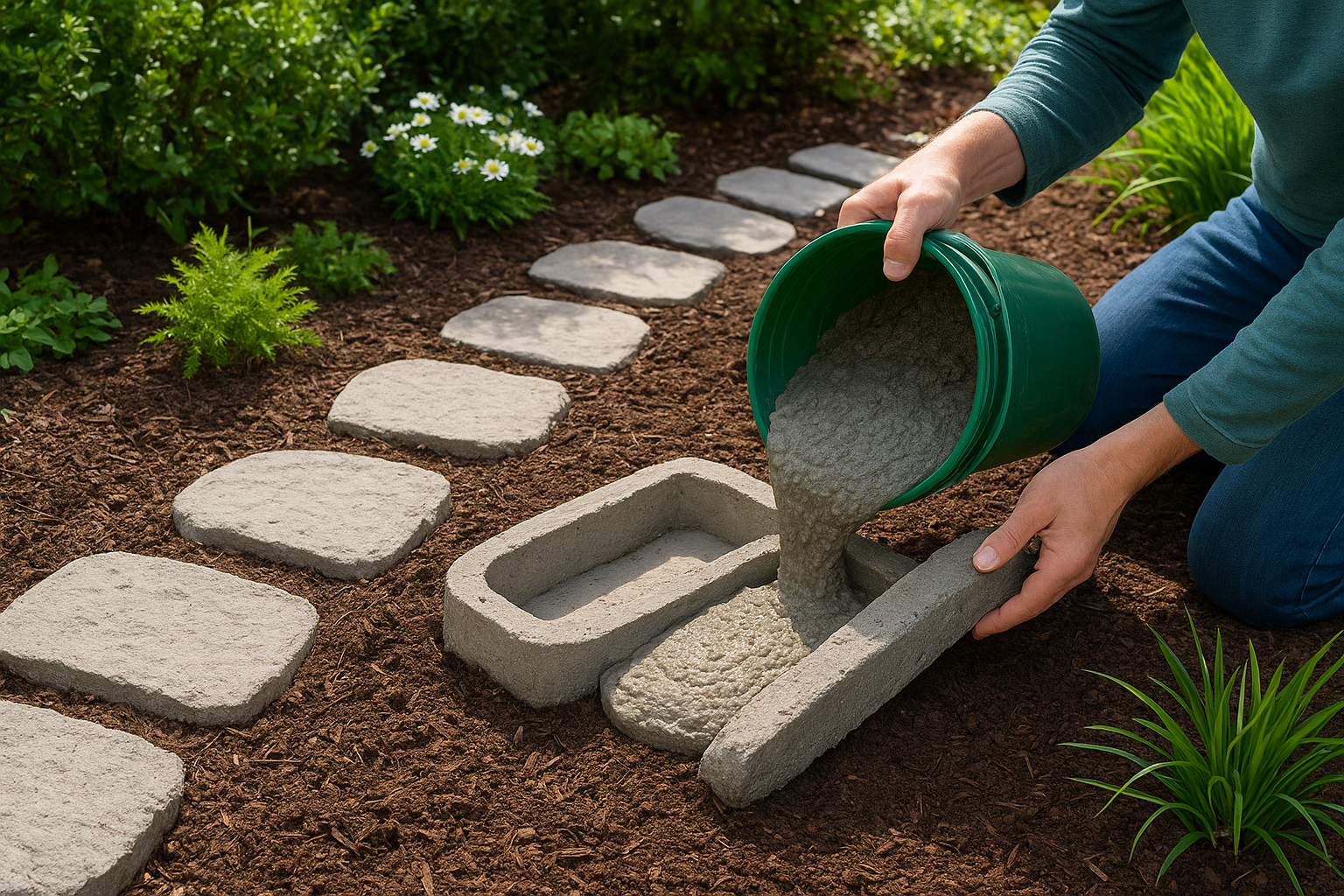 2. Repurpose it into garden and landscaping features