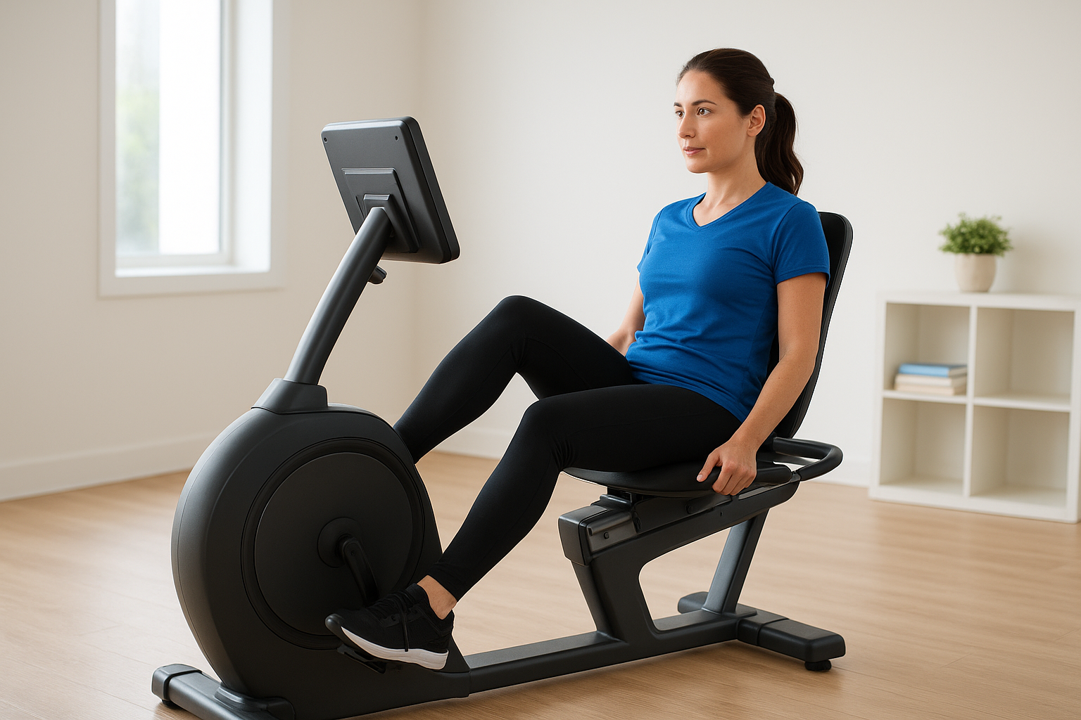 1. Recumbent bike cycling