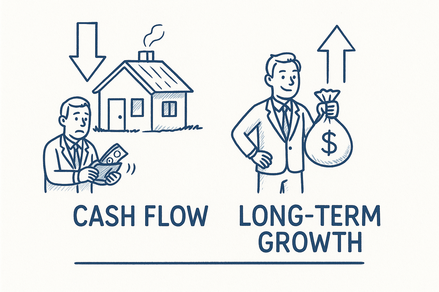 Cash flow versus long-term growth